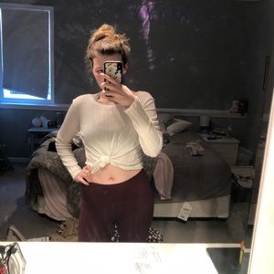 American Eagle White Long Sleeve